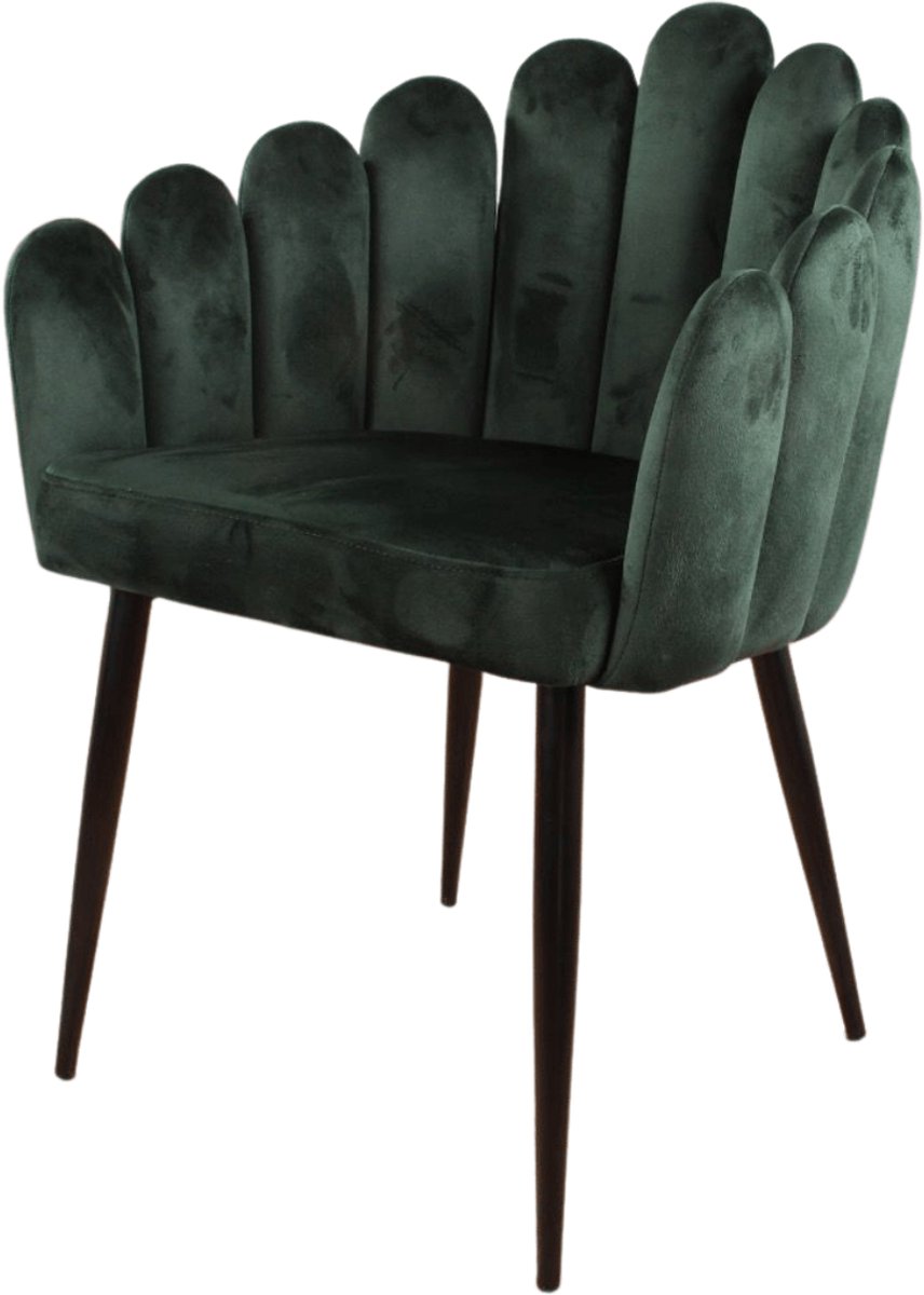 DS4U® Flower eetkamerstoel velvet groen