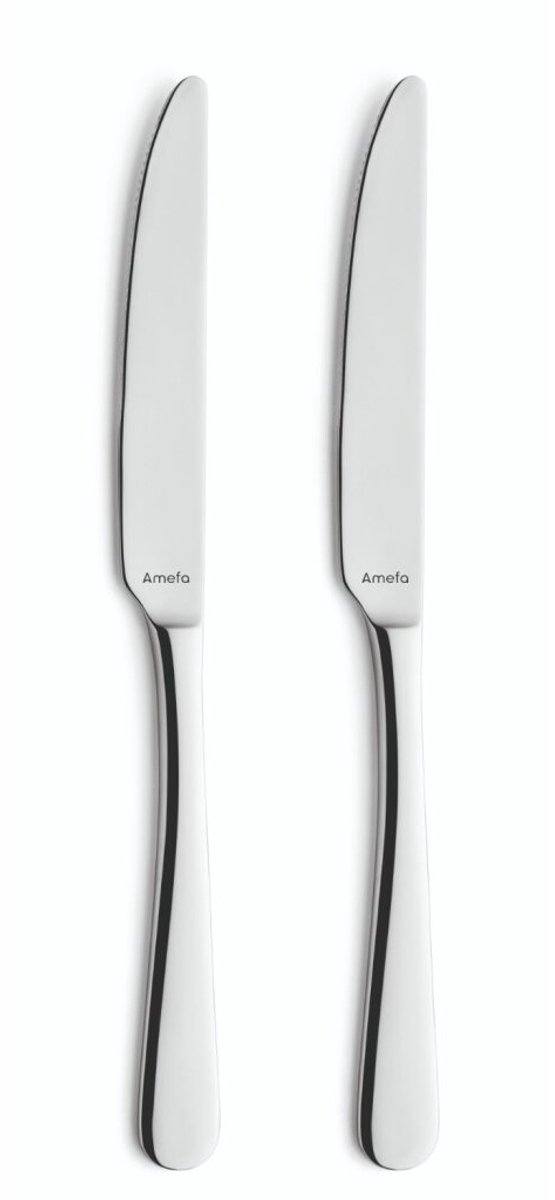 Amefa tafelmessen Austin set van 2 - roestvrij staal modern design.