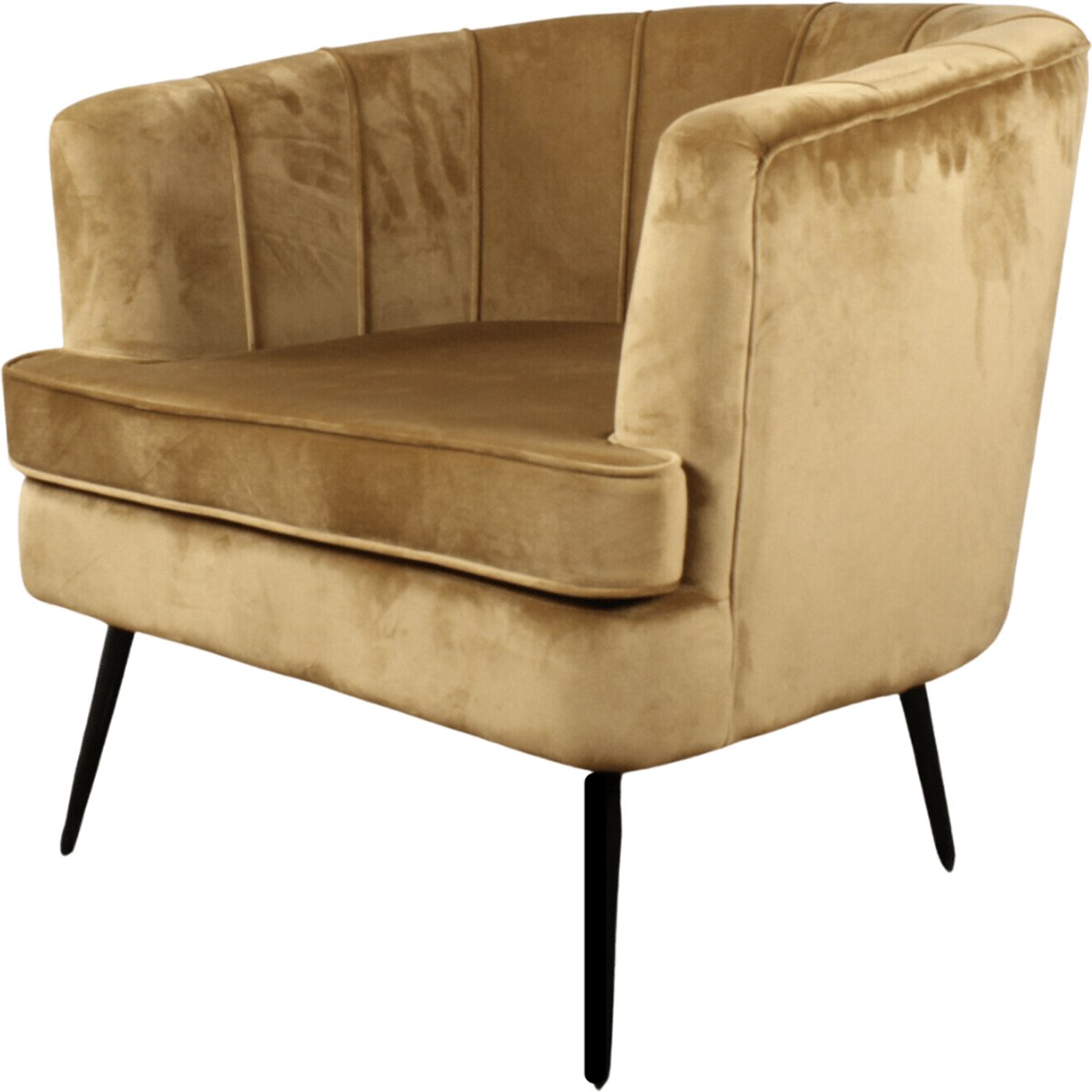 DS4U® Norah fauteuil velvet goud