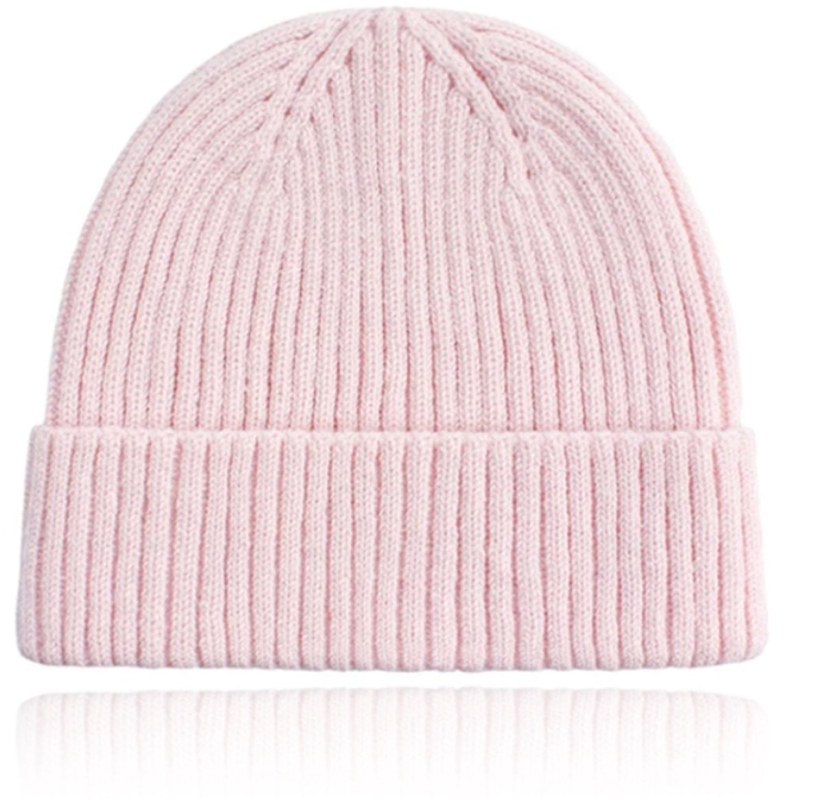 Classic Beanie Muts Dames - Baby Pink