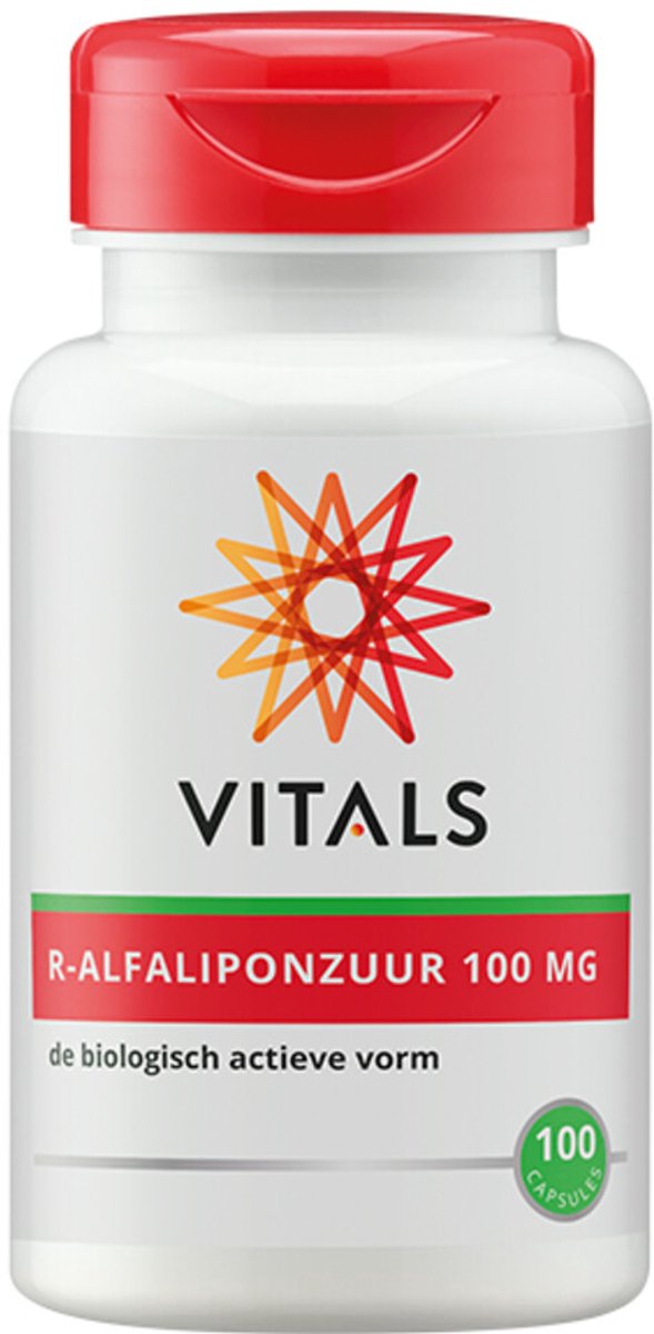 Vitals - R Alfaliponzuur 100 mg - 2 x 100 capsules - Voordeelverpakking