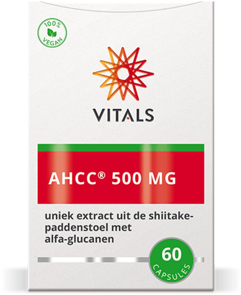 Vitals - AHCC 500mg - 2 x 60 capsules - Voordeelverpakking