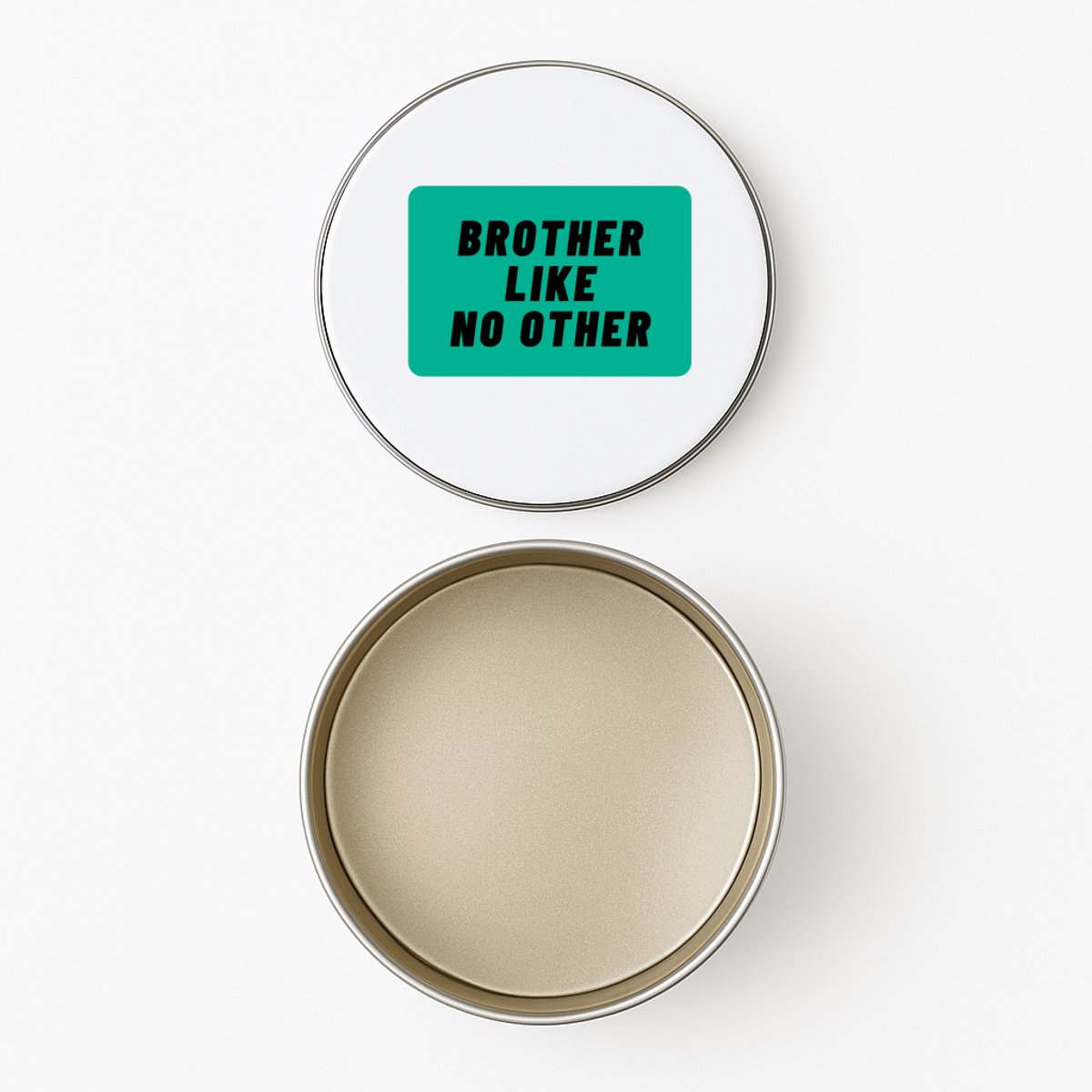 Hacebo® - brother like no other koektrommel rond - Broer - geweldige broer - koekblik – koektrommels – bewaarblik - snoeptrommel - niemand anders - verjaardag - cadeau - kado - bedankje - geschenk - koek trommel - Ø 15 CM