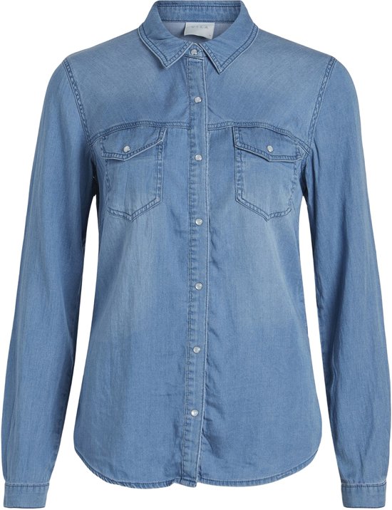 VILA VIBISTA DENIM SHIRT/SU-NOOS Dames Blouse - Maat M