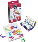 Doos van IQ Link, 1-persoons logisch spel, met spelonderdelen, doosje en boekje met puzzels.