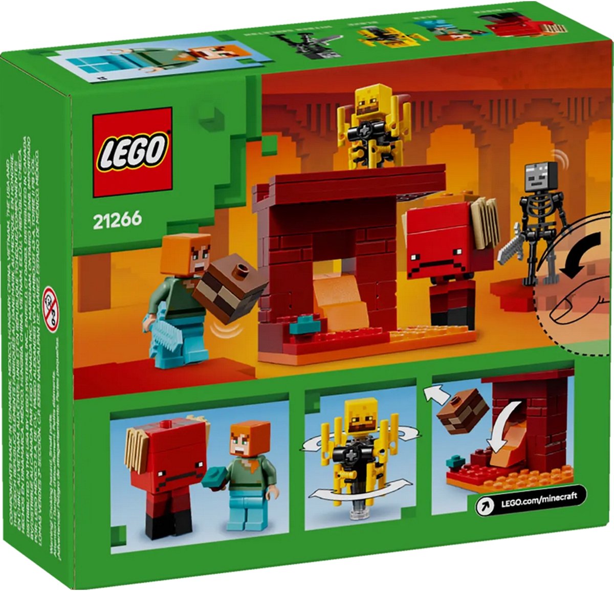 LEGO Minecraft De lavastrijd in de Nether voor kinderen - 21266 — afbeelding 11