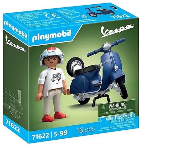 PLAYMOBIL 1969 Vespa 150 Sprint Veloce, blauw - 71622