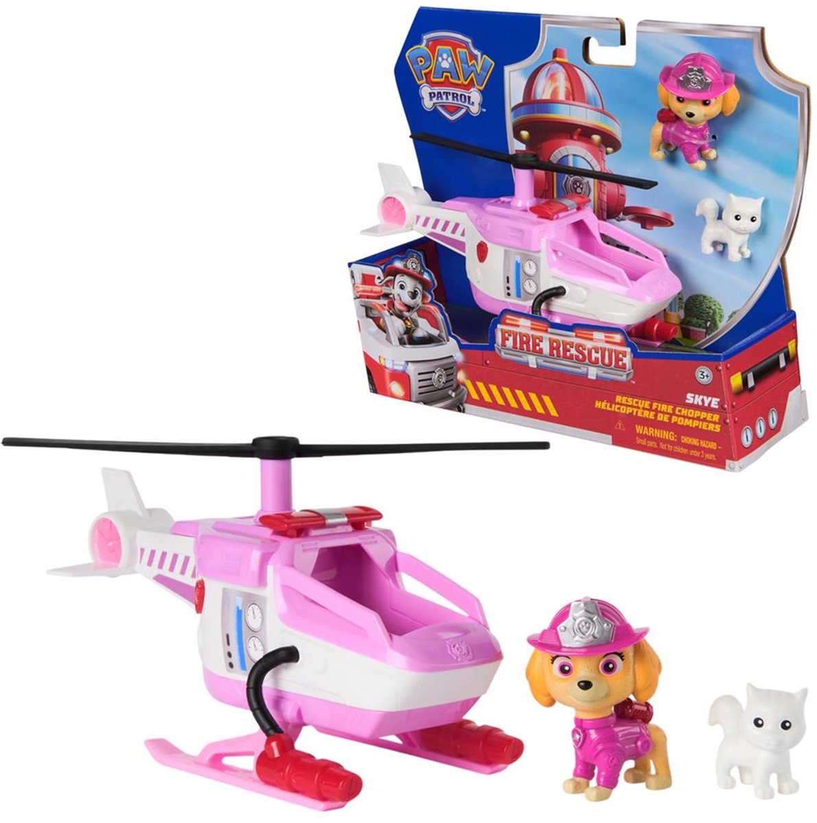 PAW Patrol - Brandweerredding - Skye's brandweerhelikopter - speelgoedvoertuig met speelfiguur — afbeelding 14