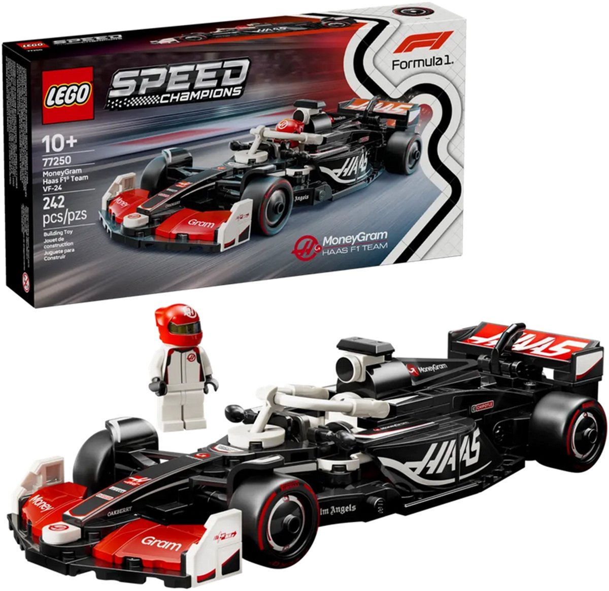 LEGO Speed Champions MoneyGram Haas F1 Team VF-24 racewagen Set - 77250 — afbeelding 21