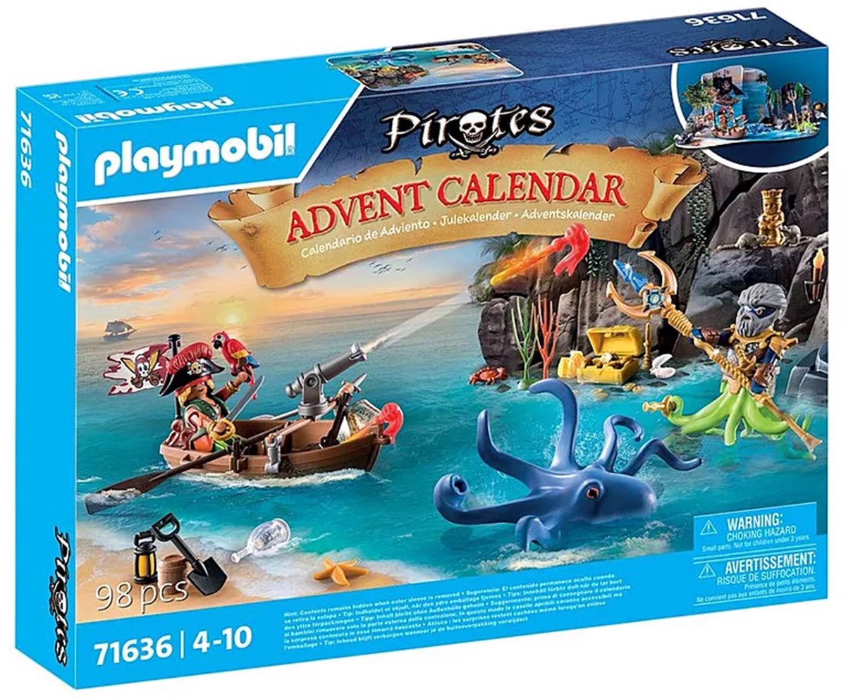 PLAYMOBIL Adventskalender - Piraten constructiespeelgoed 71636