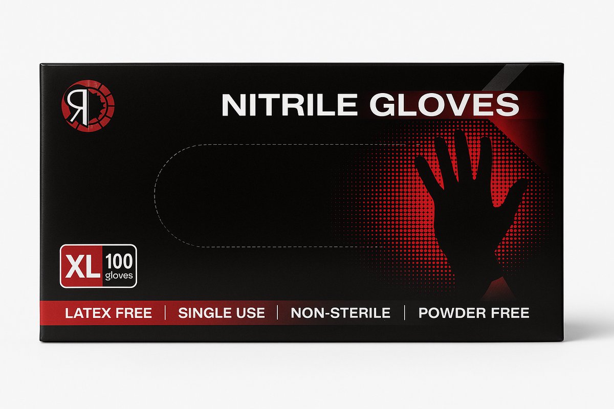 RD Automotive - Nitrile Handschoenen XL - Latexvrij - 100st