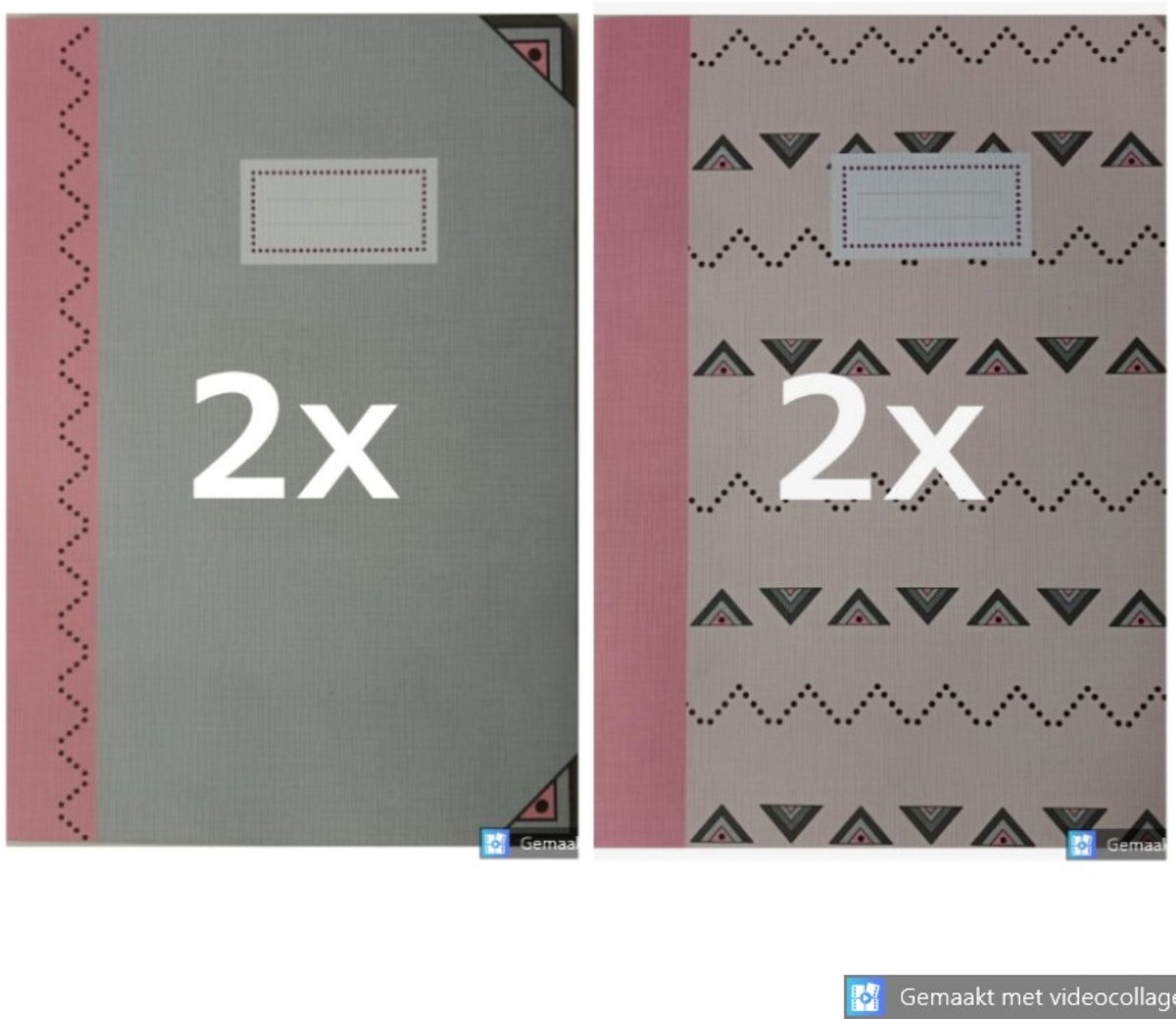 4 Schriften - A4 210x297mm - Lijn - Pergamy - Mandala - 96pagina/48vel - 4 Stuks - 2 Motieven