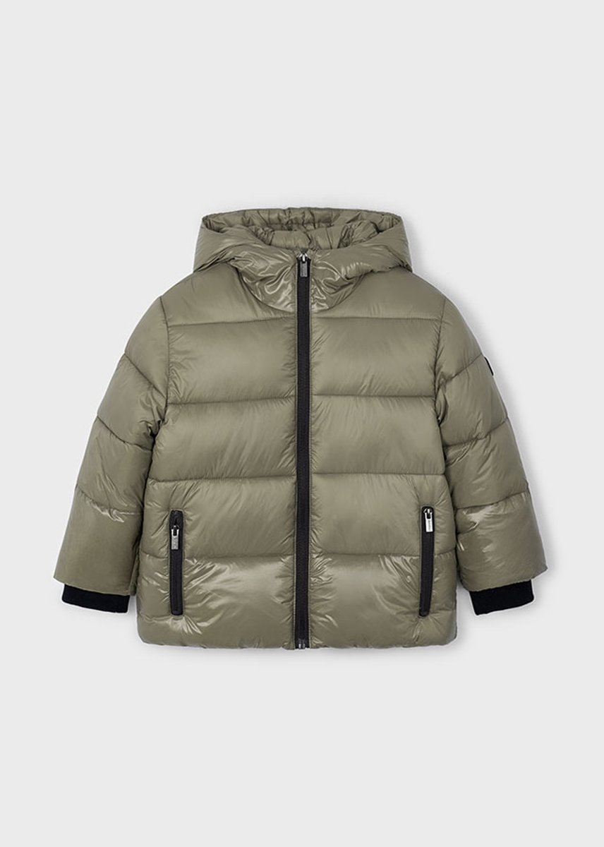 MAYORAL Glossy Coat Jassen Jongens - Winterjas - Khaki - Maat 128