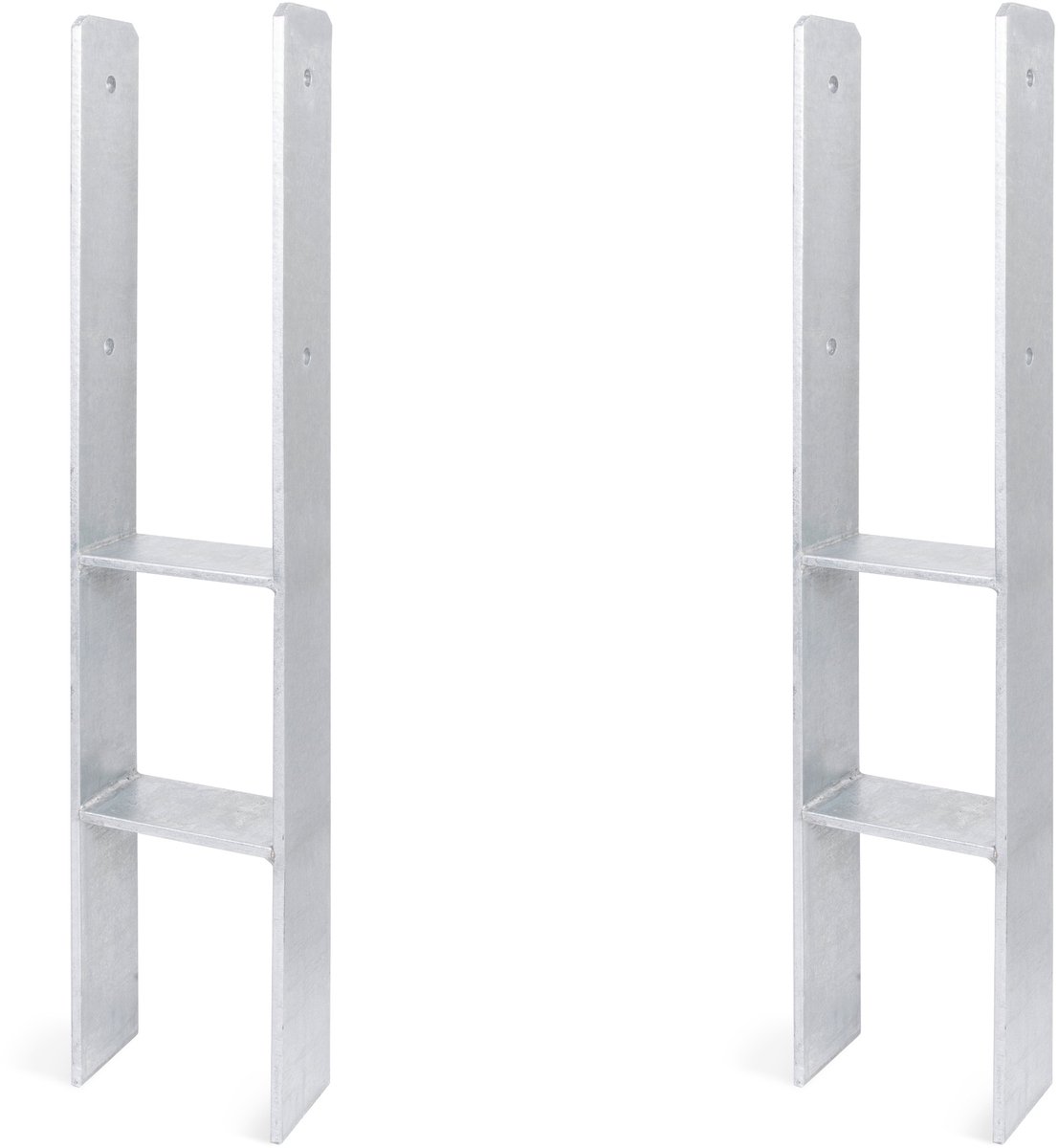 Alberts 2 x H-paaldrager, 141x800 mm, materiaaldikte 8 mm, diepte 60 mm, thermisch verzinkt