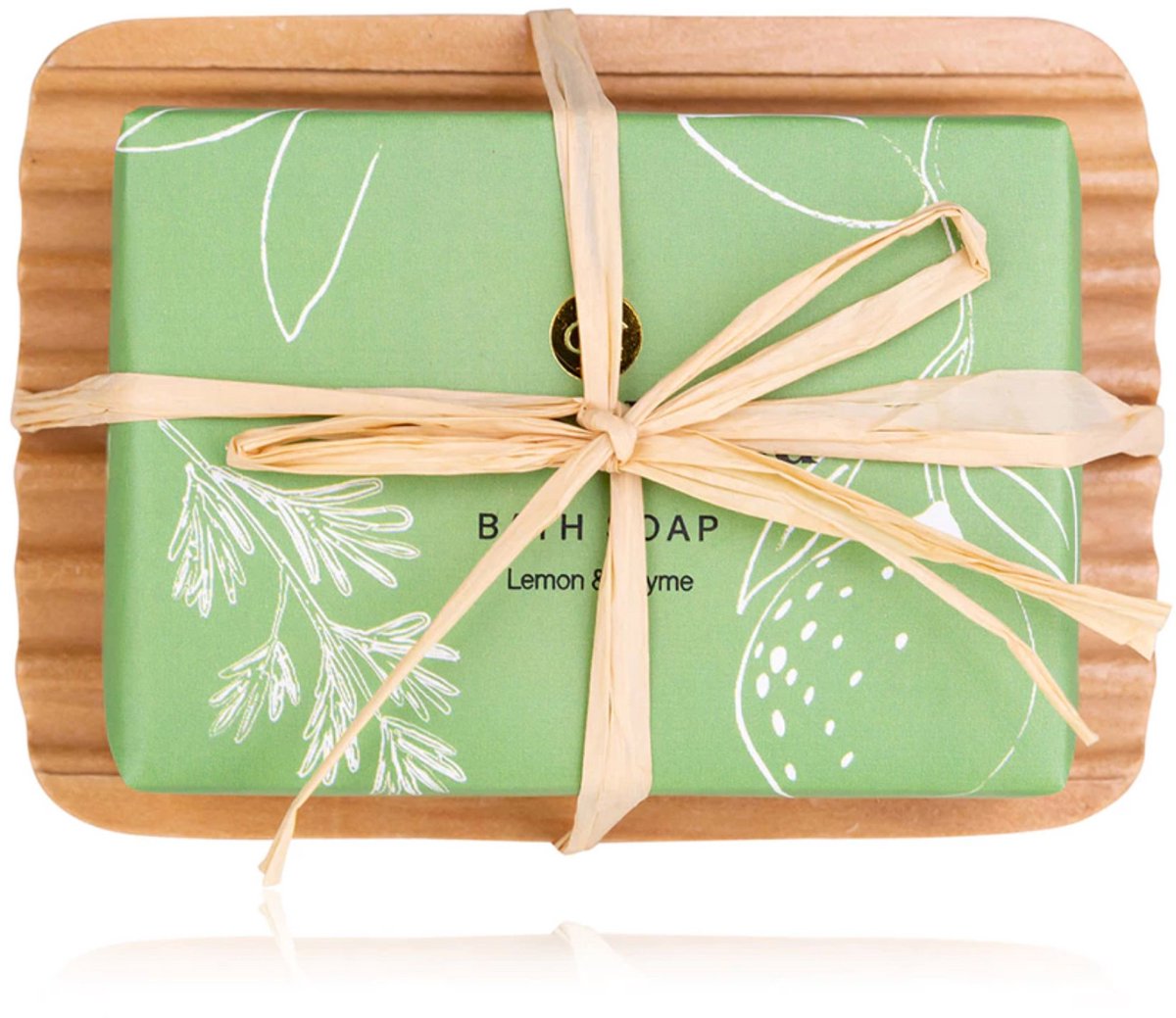 green-goose Zeep met Zeephouder Giftset - Lemon & Tyhme