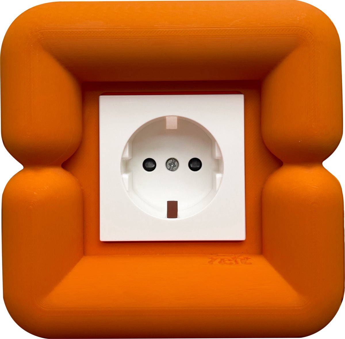 Felt- Stopcontact - Minneola orange - Big Buoy - 1 stopcontact- Plug frame