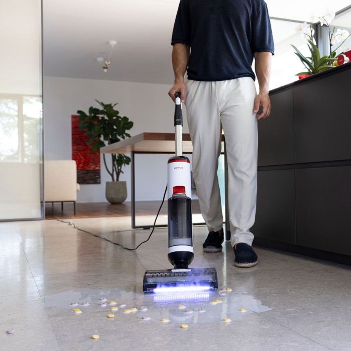 Polti RollySteam WD10 3-in-1 Vloerreiniger – Stofzuiger, Dweil & Stoomreiniger – 750W – foto 7