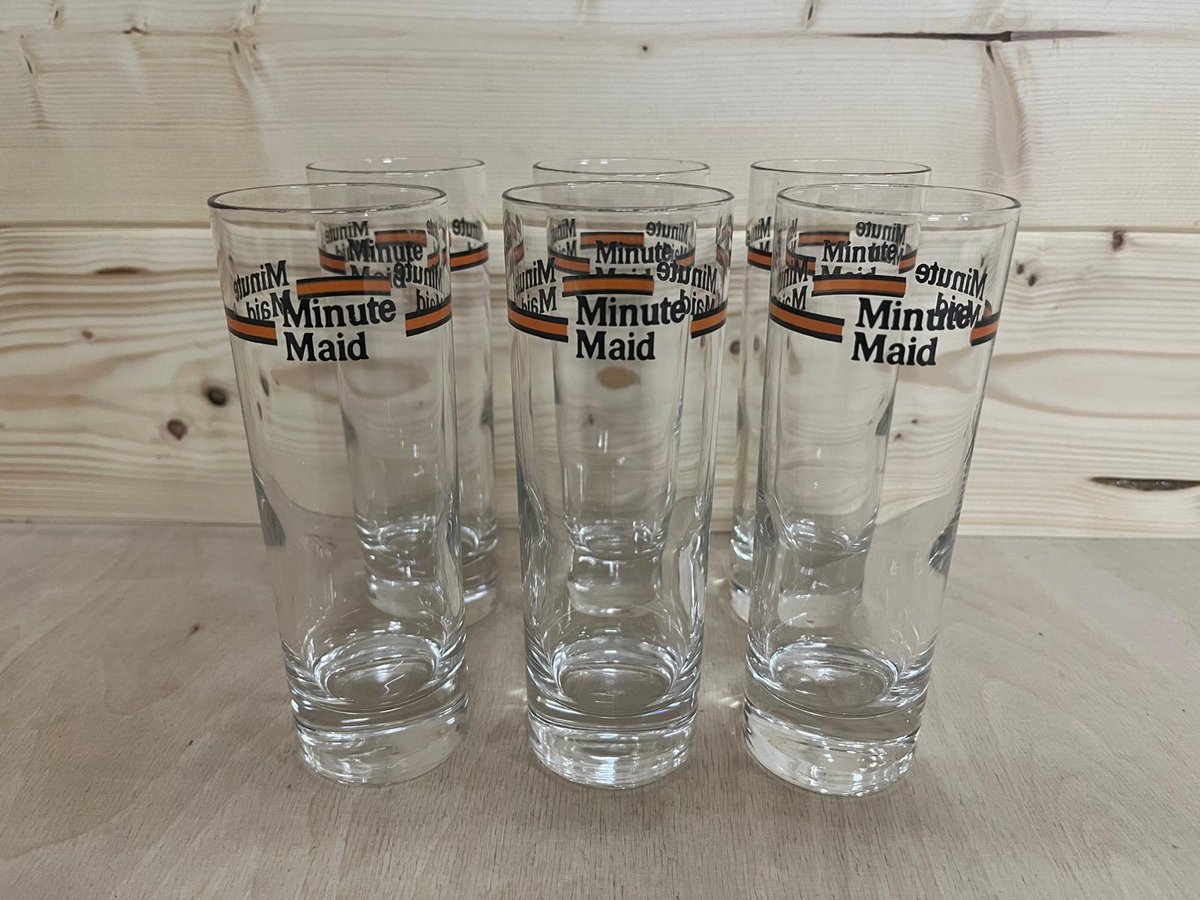 Minute Maid Glazen – 20 cl - 6 stuks - 0,2 Liter