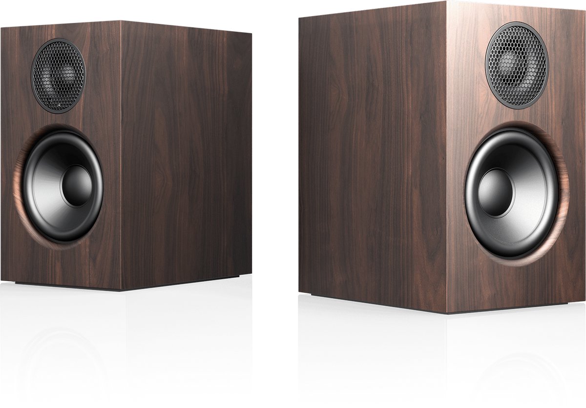 Audio Pro A28 Boekenplankspeakers – 2x75W Krachtig Geluid – Multiroom Audio – Bluetooth Streaming – Walnoot
