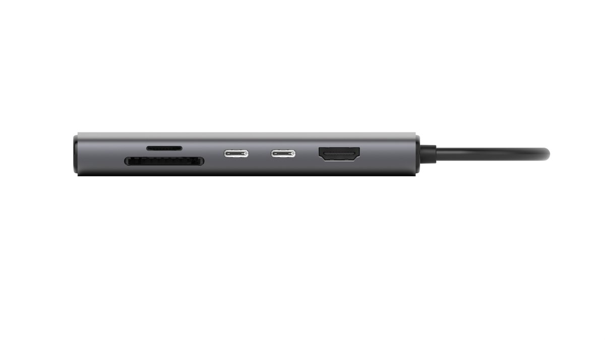 Sitecom - 5 in 1 USB-C Multiport Hub - HDMI - SD + MicroSD 104 MB/sec - USB-C - USB-A - 10Gbps