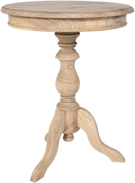 Table d'appoint CLP Wiva - Ronde - Bois - 50x50 cm - nature