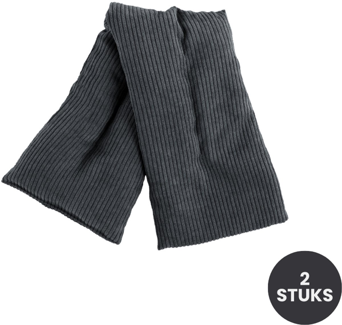 Tiseco - Lavendel Nek- & Schouderwarmtekussen - 2 stuks - Warmte- en Koudecompress, grijs
