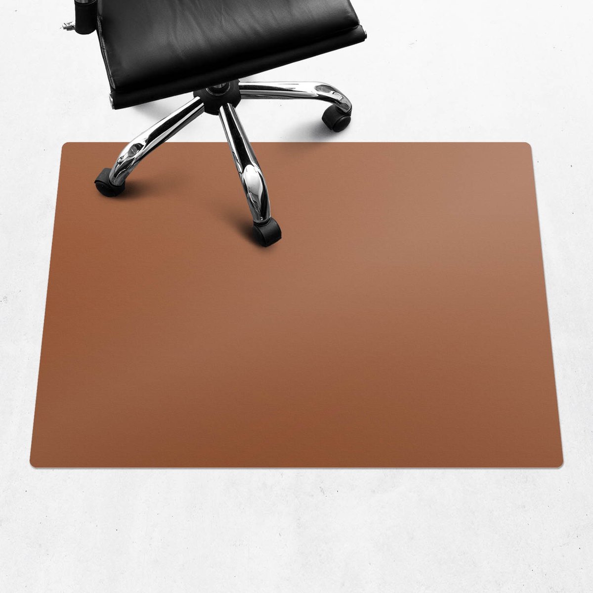 Wallfluent - Vloerbeschermer Retro Baksteen - 100x70 cm - Bruin Bureaustoel Vloerbeschermer - Rechthoekig - Vloerbeschermer Groot-Stoel Mat-Werkplekdecoraties - Levendige en warme kleuren