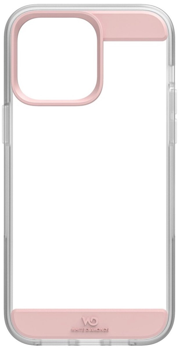 White Diamonds Air Protection Cover Voor Apple IPhone 14 Pro Max Roze Goud