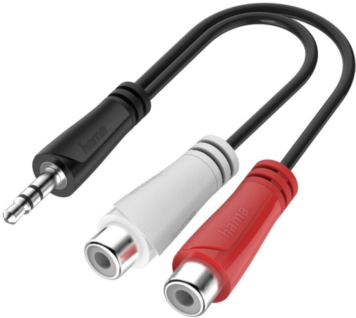 Hama Audio-adapter, 3,5-mm-jack-stekker - cinch-aansluiting, stereo