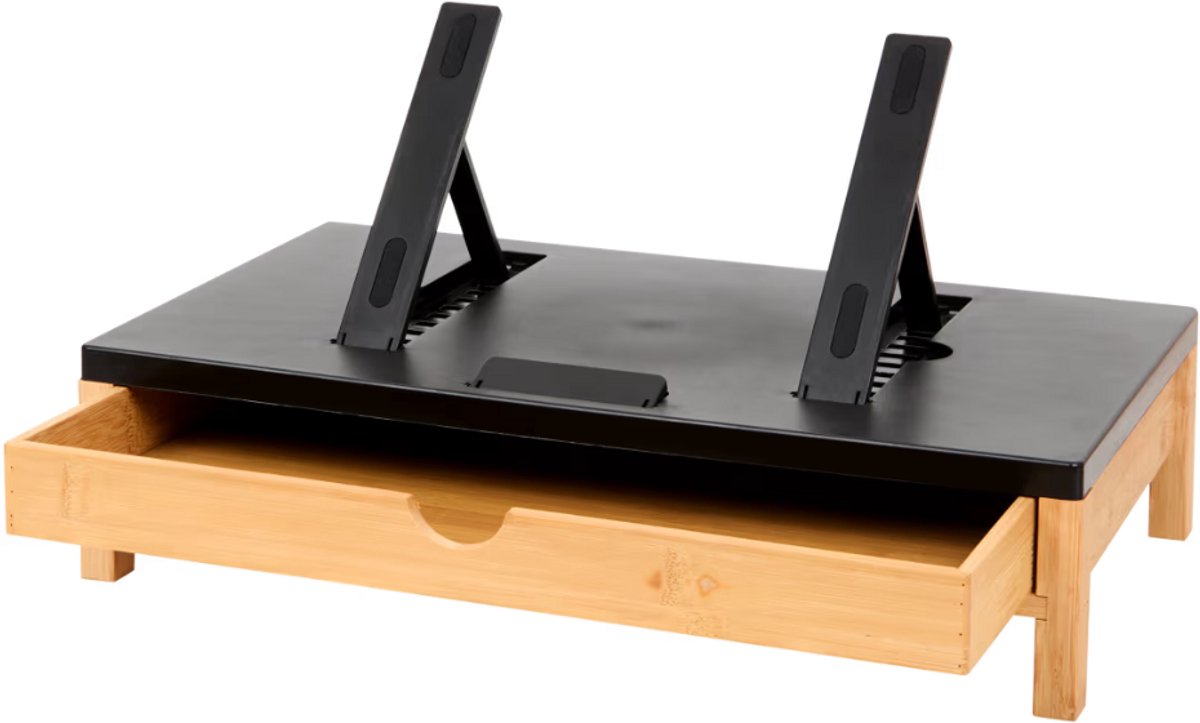 Laptopstandaard met lade 43 x 25 x 10,5 cm