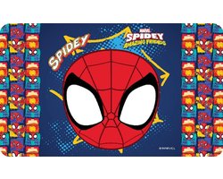 Set de table Spider-Man -Man Marvel – 43 x 29 cm – Set de 2 – Set de table en plastique pour Enfants