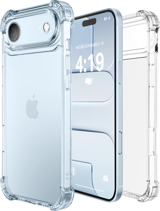 Hoesje geschikt voor Apple iPhone 17 Air hoesje siliconen - backcover - optimale bescherming - Transparant