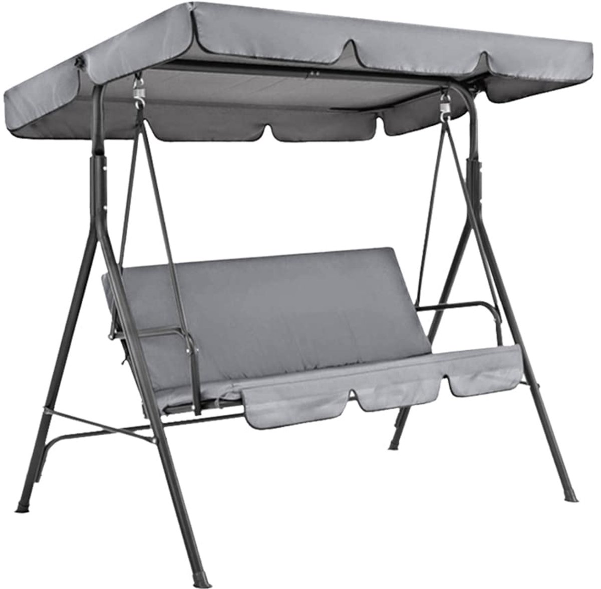 Vervangende Swing Canopy Zittinghoes 3-Zits Oxford Stof 210D Waterdicht UV-Bescherming Tuin Patio