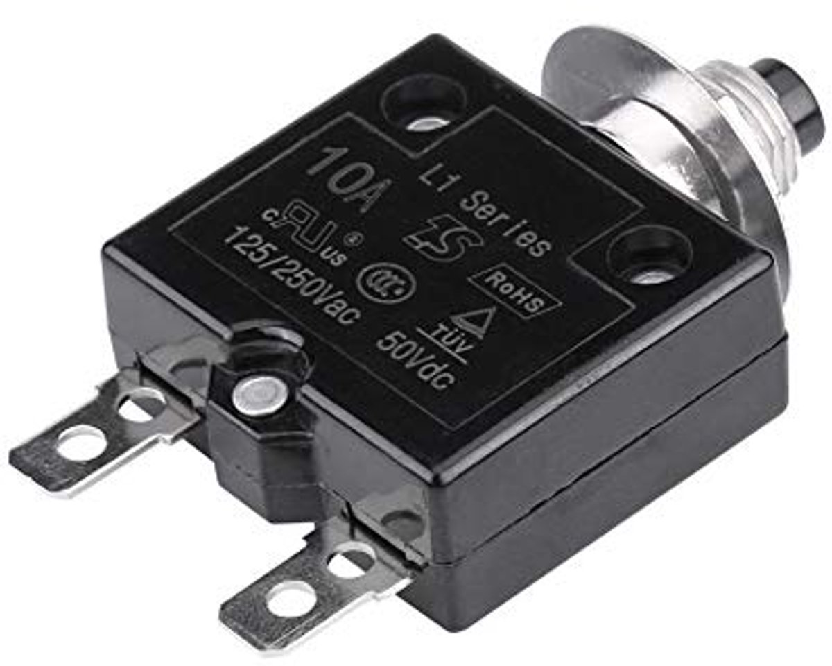 Automatische schakelaar 10A - Handmatige reset - Thermische beveiligingsschakelaar