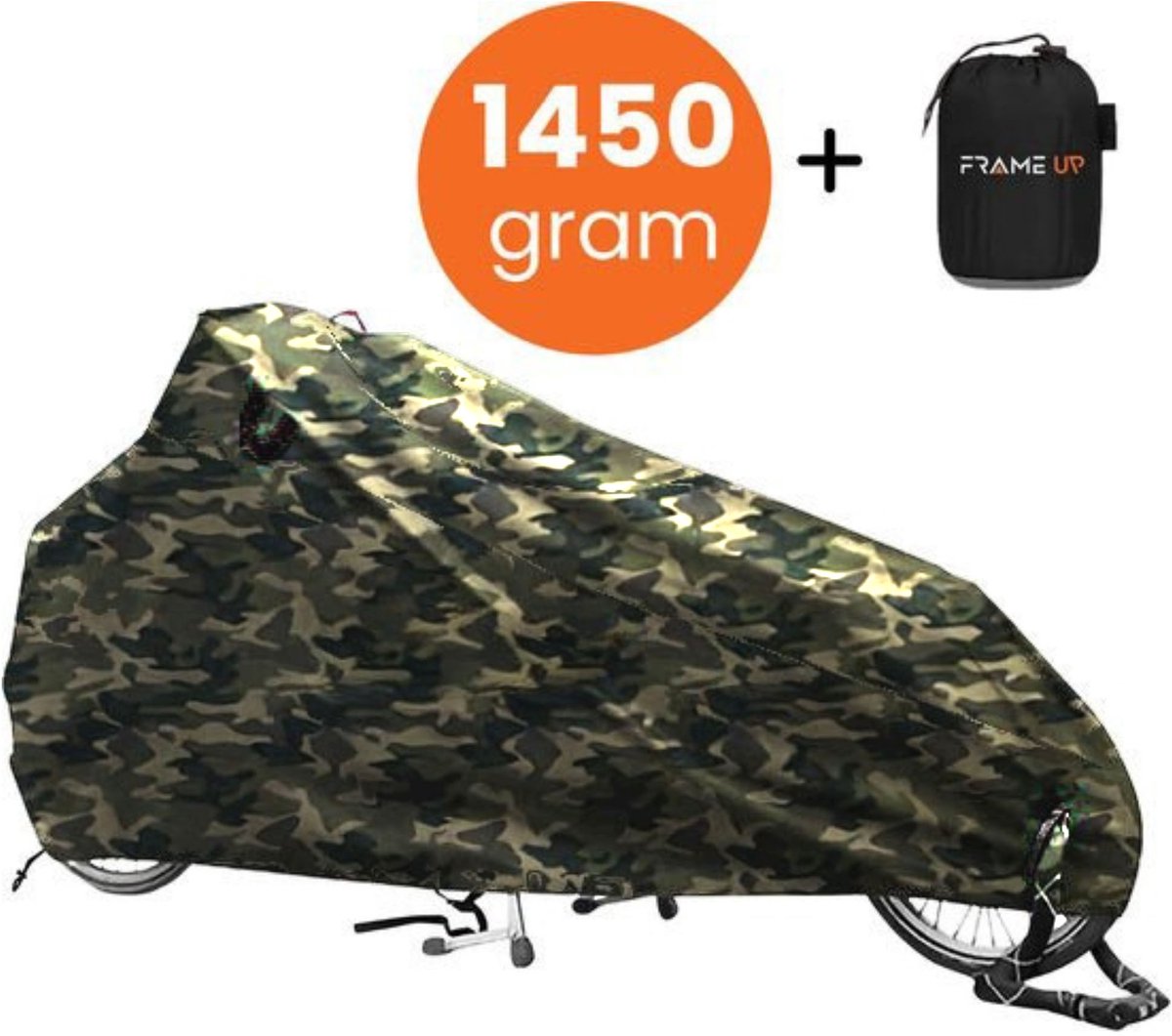 Camo Bakfietshoes waterdicht – 450D Oxford bakfiets hoes - Geschikt voor o.a Urban Arrow, Lovens, Babboe, Vogue, Dolly, Makki zonder regenhuif