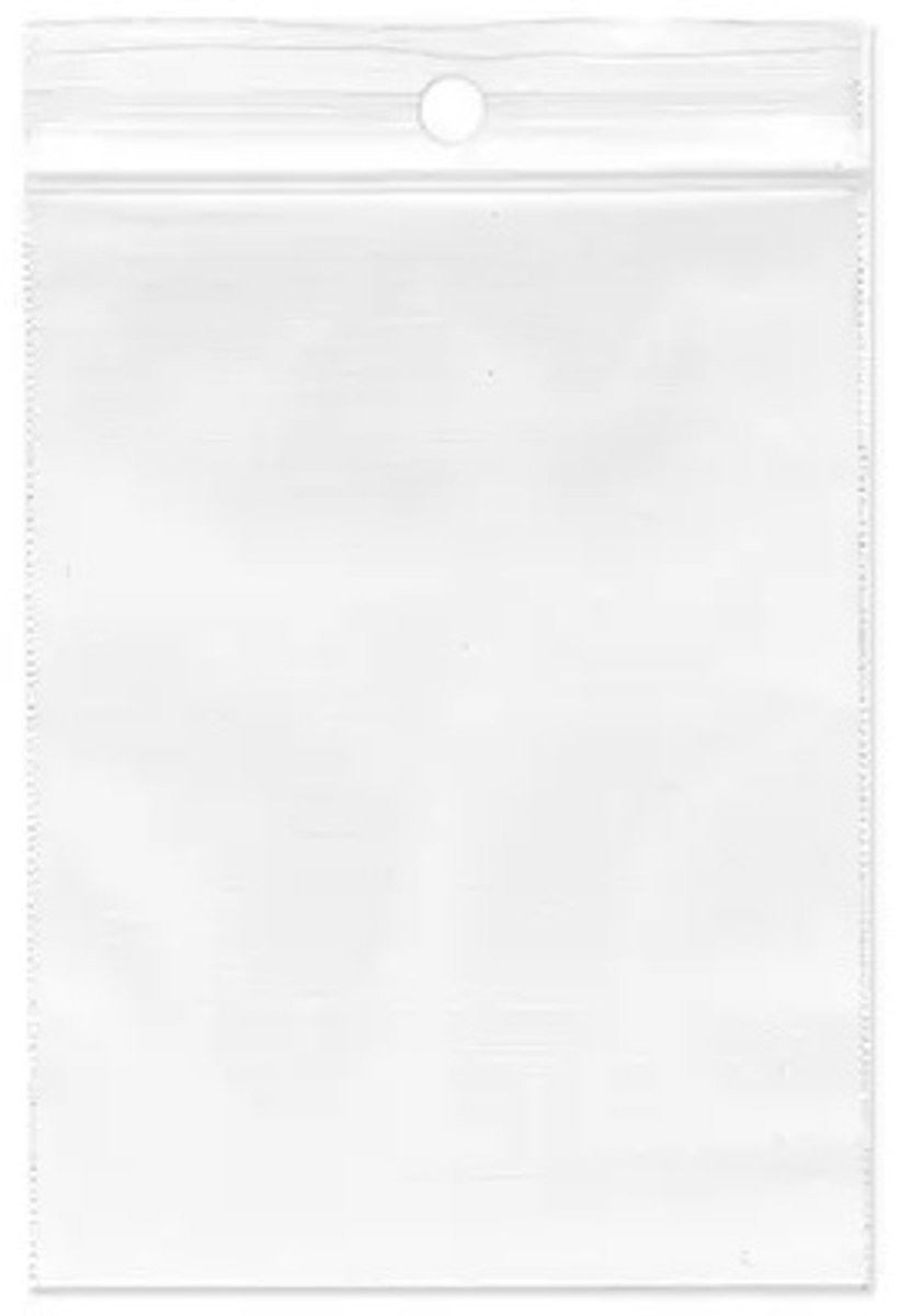 DiscountOffice Gripsealzak 300x400mm Transparant 50 micron ldpe 5mm ophanggat (1000 st)