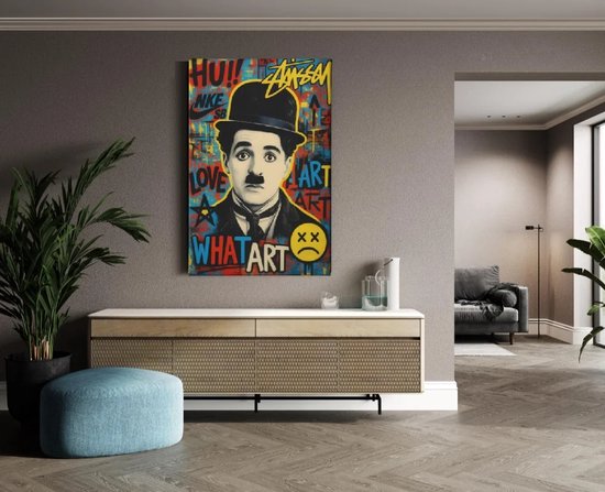 Peinture sur toile - Joker Smoking - Décoration murale - 60x40x2 cm