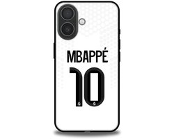 Mbappé 10 Real Madrid telefoonhoesje - Apple iPhone 16 - Backcover Softcase - Wit