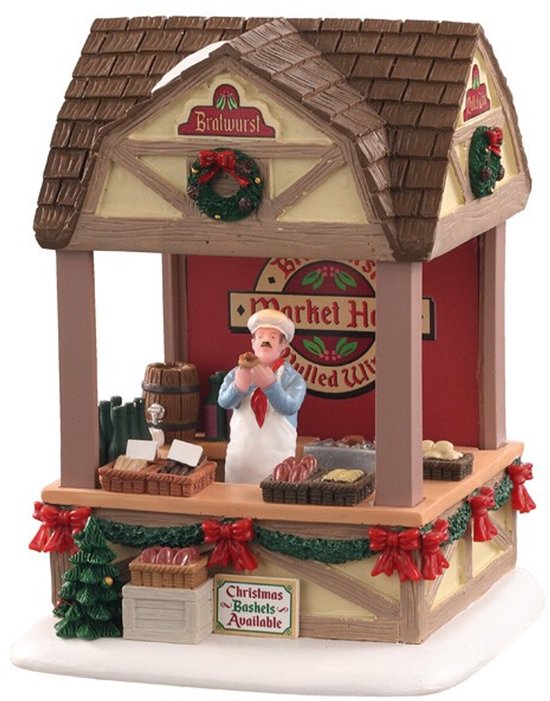 Lemax - Christmas Market Bratwurst, B/o (3v) - Kersthuisjes & Kerstdorpen