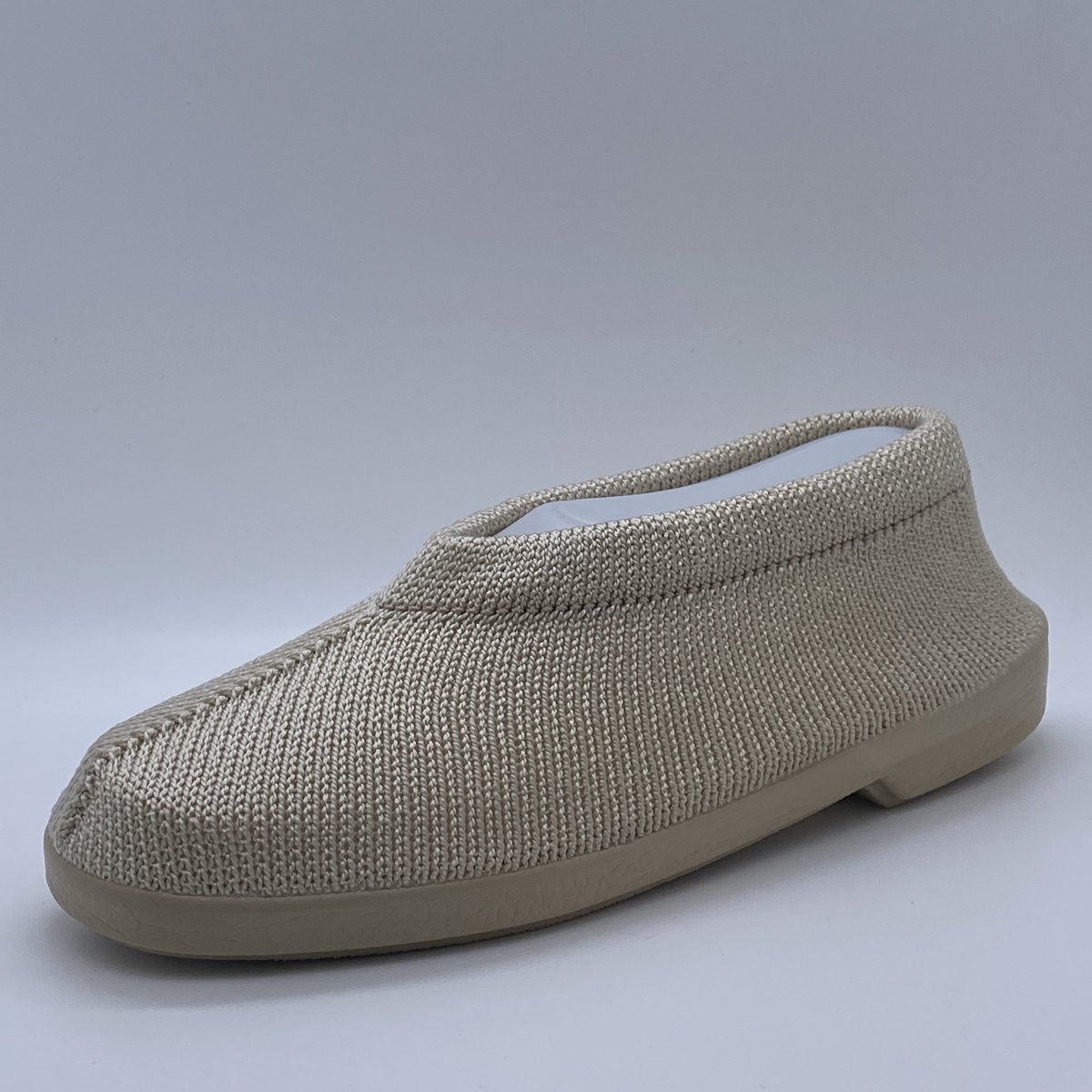 Gebreide Portugese Schoen - Beige Gold - Maat 46 - Instappers - Pantoffel