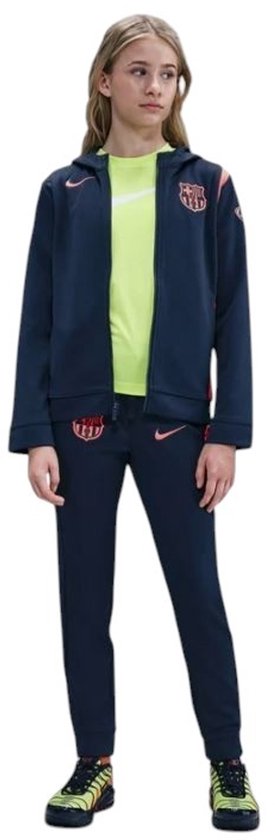 Foto: Nike fc barcelona strike trainingspak midnight navy bright mango bri maat xl 122 128cm kids