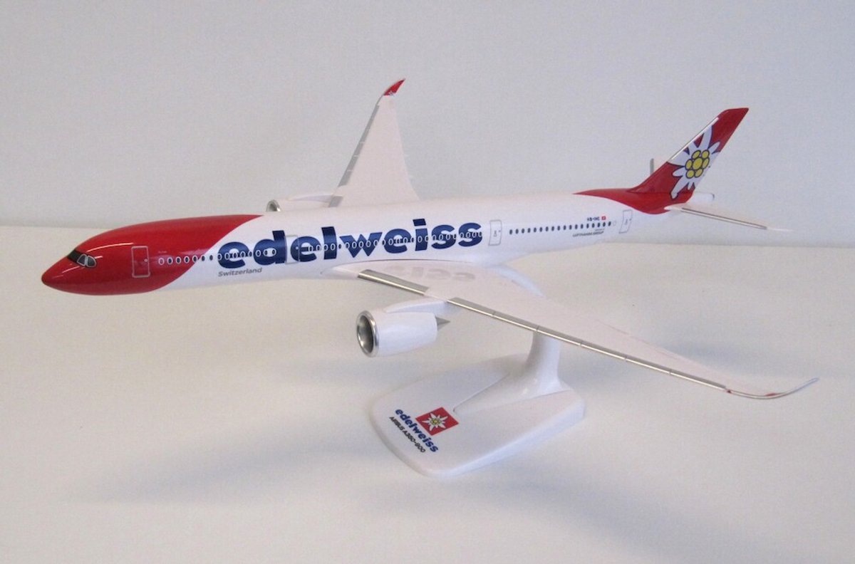 schaalmodel vliegtuig Edelweiss Air Airbus A350-900 schaal 1:200 lengte 33,40cm