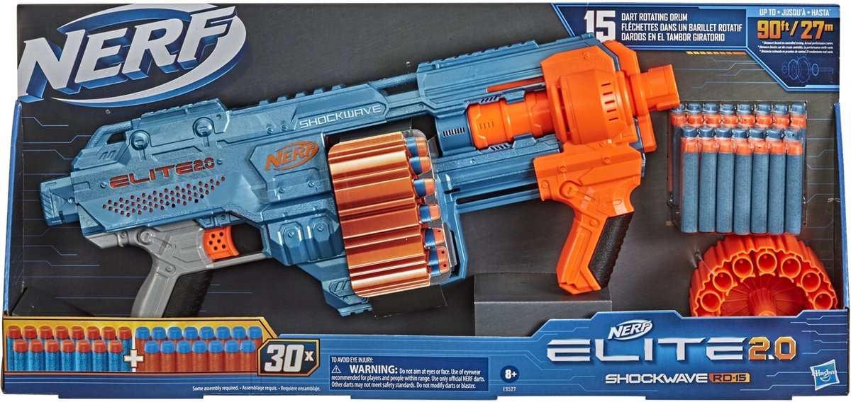 NERF Elite 2.0 Shockwave RD 15 - Blaster