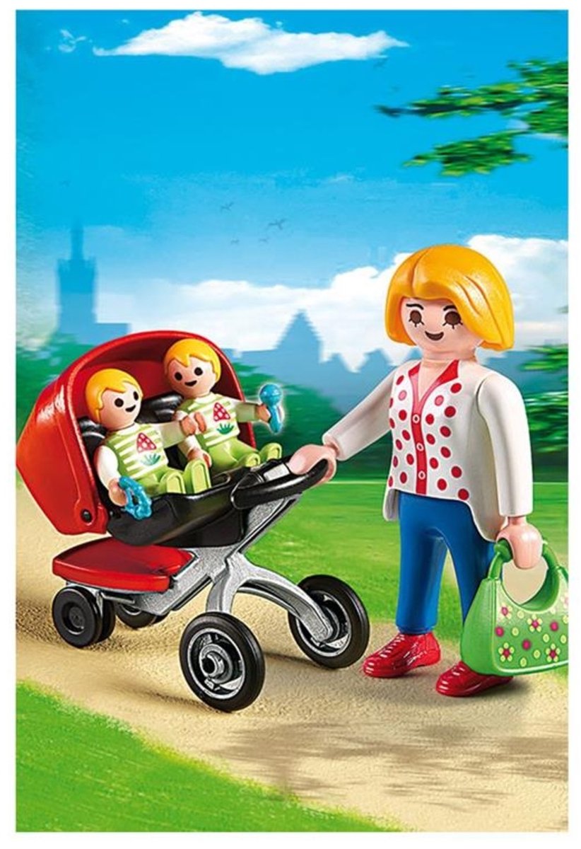 PLAYMOBIL City Life Tweeling kinderwagen - 5573 — afbeelding 2