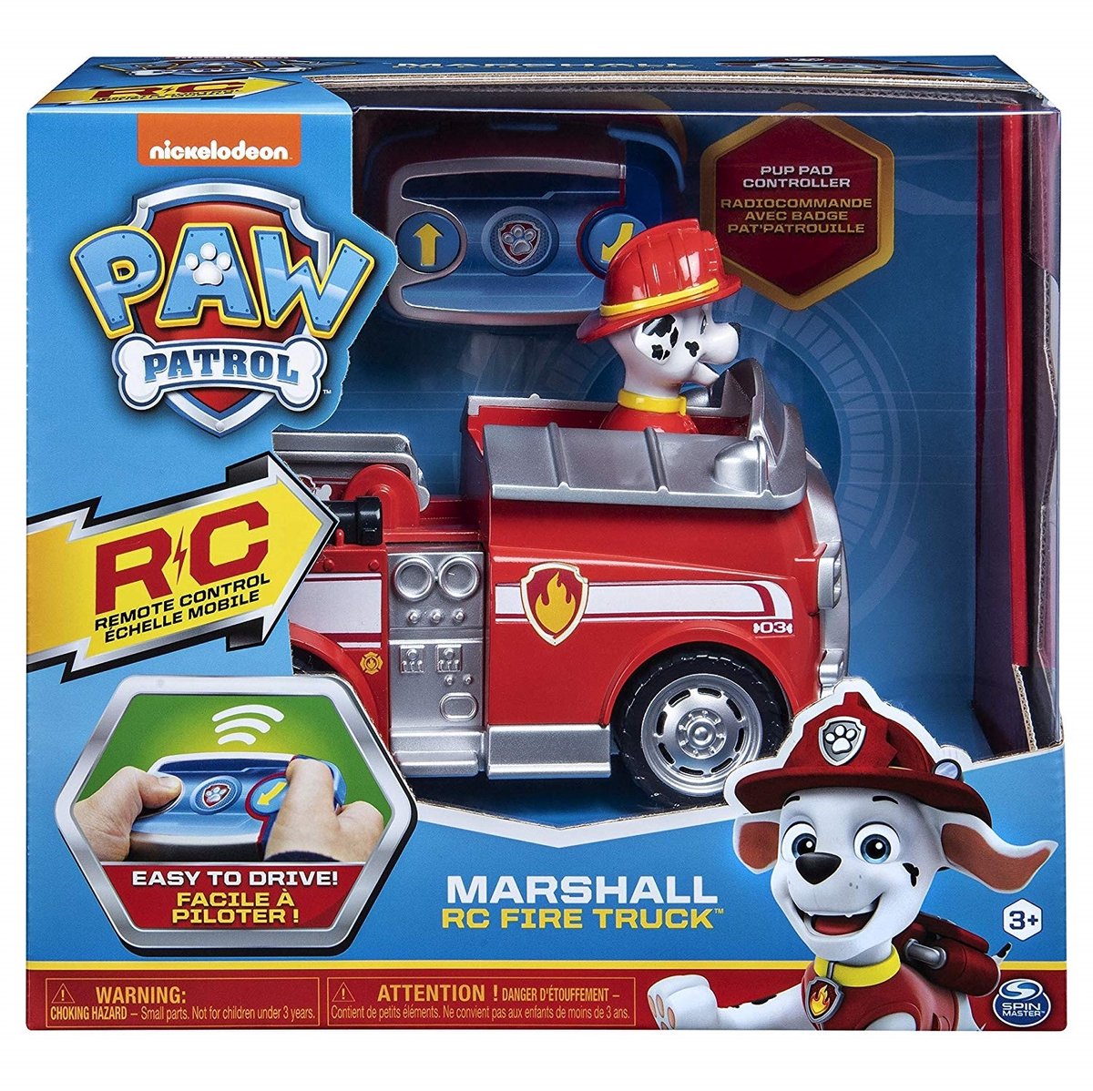 PAW Patrol - Marshall - Brandweerwagen - 2,4 GHz - RC - Speelgoedvoertuig — afbeelding 10