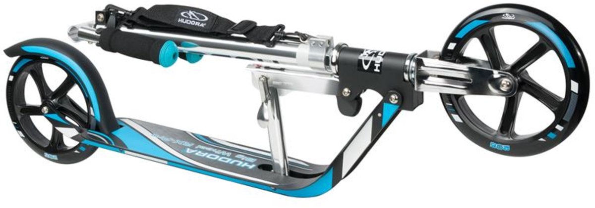 HUDORA Scooter Big Wheel Step RX205 - Zwart/Blauw