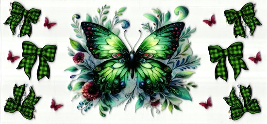 WANDIC 16 vellen wrijven op overdracht sticker, plant bloem stickers voor doe-het-zelf scrapbooking fotoalbums meubels, 15 x 9,9 cm