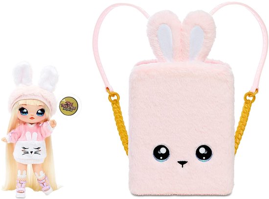 Na! Na! Na! Surprise 3in1 Backpack Bedroom Playset Pink Bunny