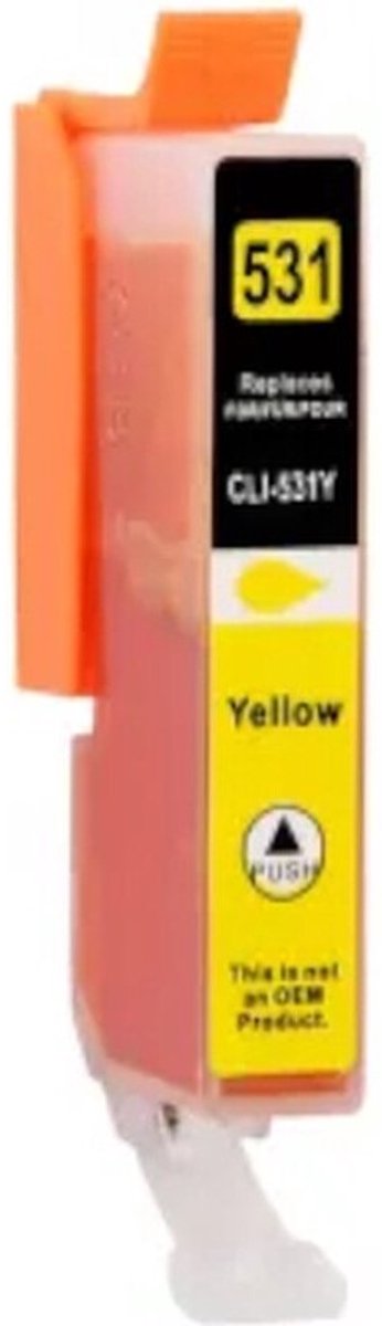 Cli-531 Geel - Huismerk inktcartridge compatible met Canon Pixma TS8750 / Canon Pixma TS8751
