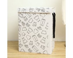 Opbergmand kinderen - Speelgoedmand kinderen - Wasmand & Opbergmand Kinderkamer - Stijlvolle Kledingmand - 55L Wasmand